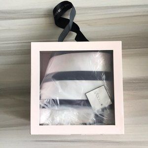 Macy's Large Striped Tote Beach Picnic Bag White / Blue